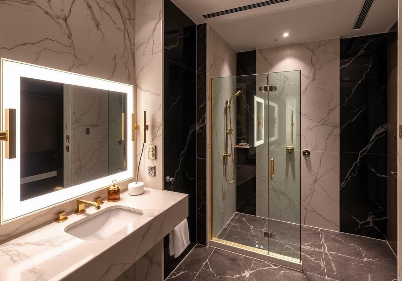 Baño en mármol