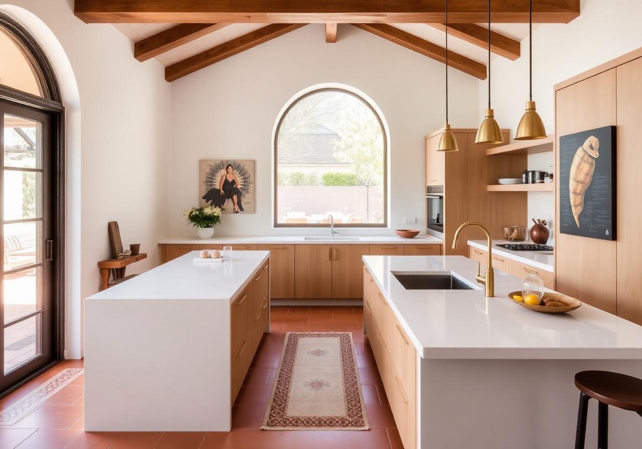 Cocina abierta al comedor